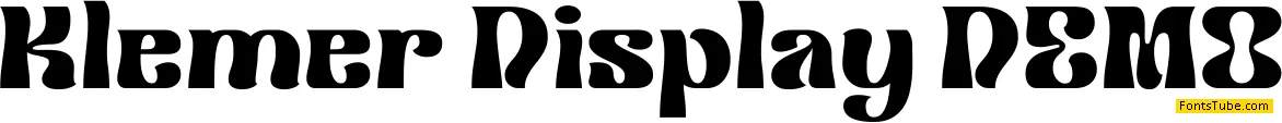 Klemer Display DEMO Font