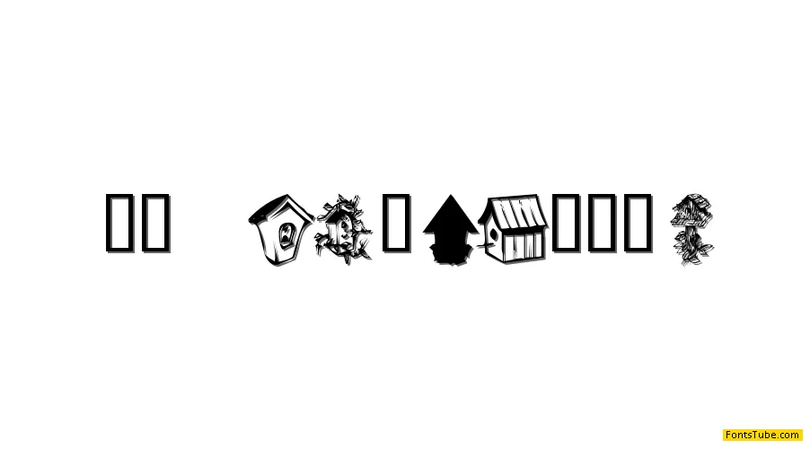 KR Birdhouse Font