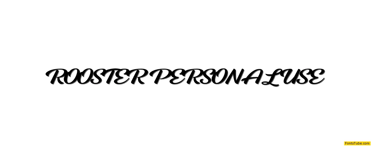 ROOSTER PERSONAL USE Font