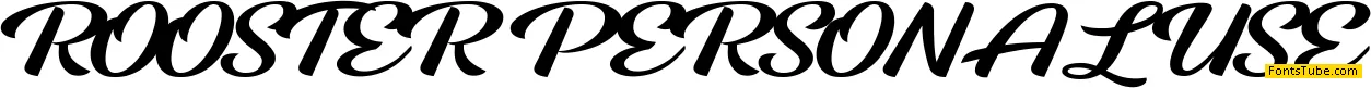 ROOSTER PERSONAL USE Font