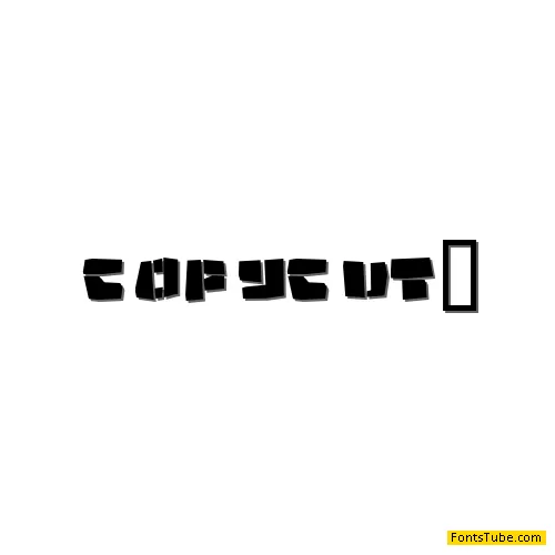 Copycut Font