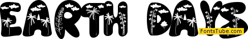 Earth Days - personal use Font