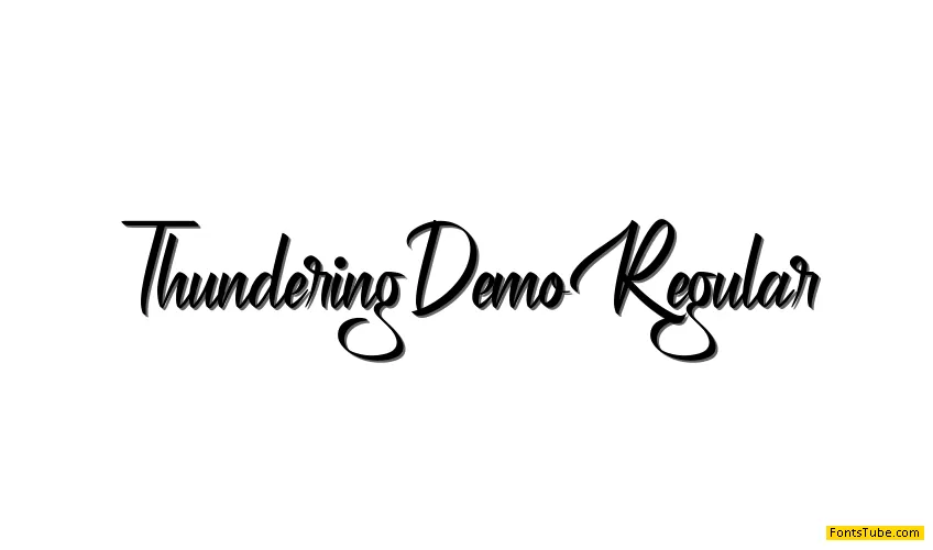 Thundering Demo Font