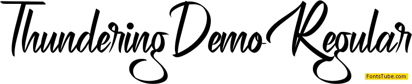 Thundering Demo Font