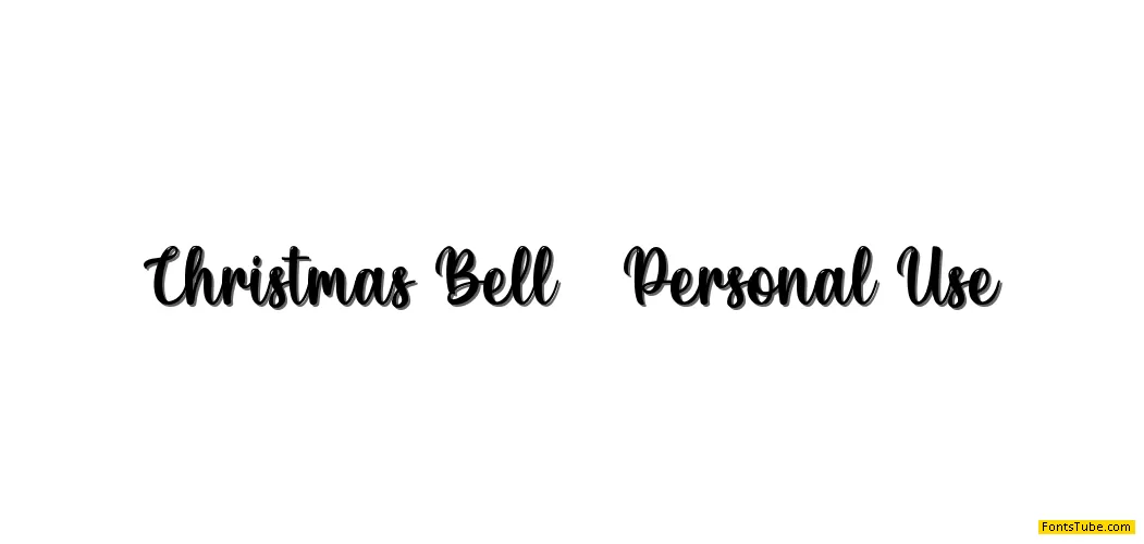 Christmas Bell - Personal Use Font