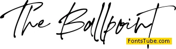 The Ballpoint Font