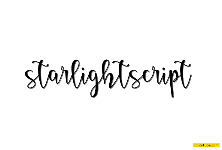 starlight script Font