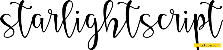 starlight script Font