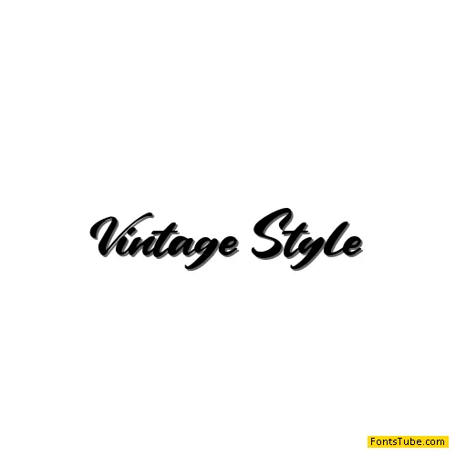Vintage Style Font