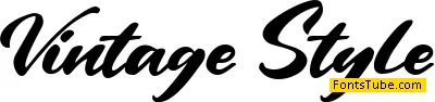 Vintage Style Font