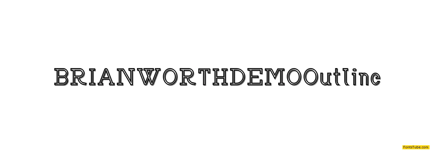 BRIAN WORTH DEMO Font Family