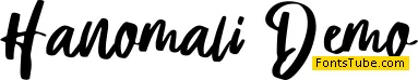 Hanomali Demo Font