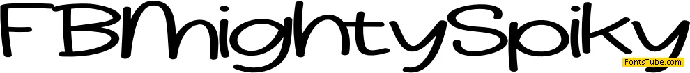 FBMightySpiky Font