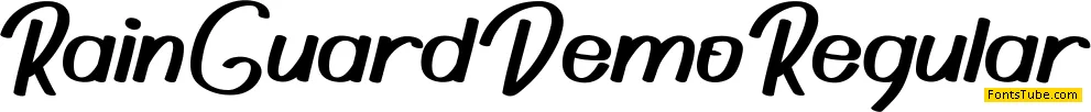 Rain Guard Demo Font