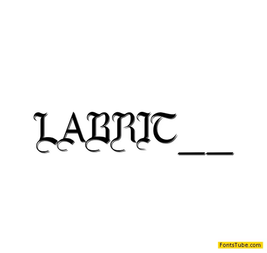 LaBrit Font