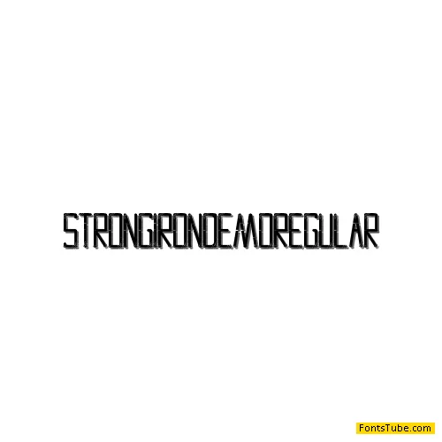 Strong Iron Demo Font Family