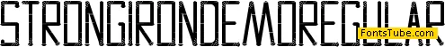 Strong Iron Demo Font Family