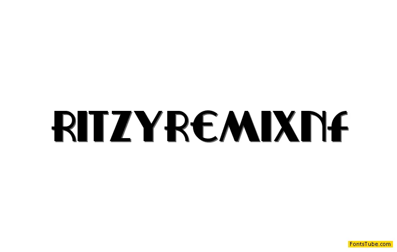 RitzyRemixNF Font