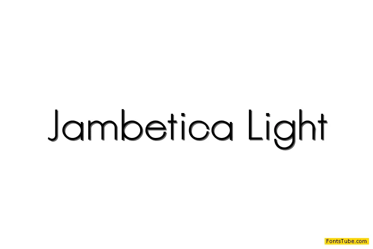 Jambetica Font Family