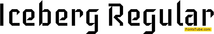 Iceberg Font