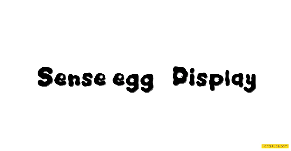 Sense egg Font