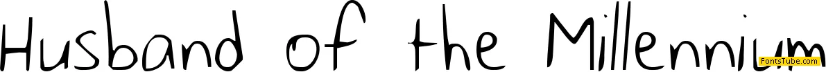 Husband of the Millennium Font