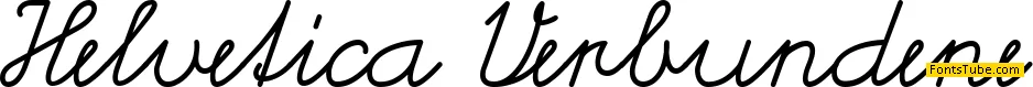 Helvetia Verbundene Font