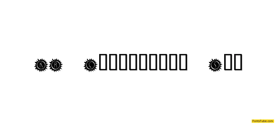 KR California Sun Font
