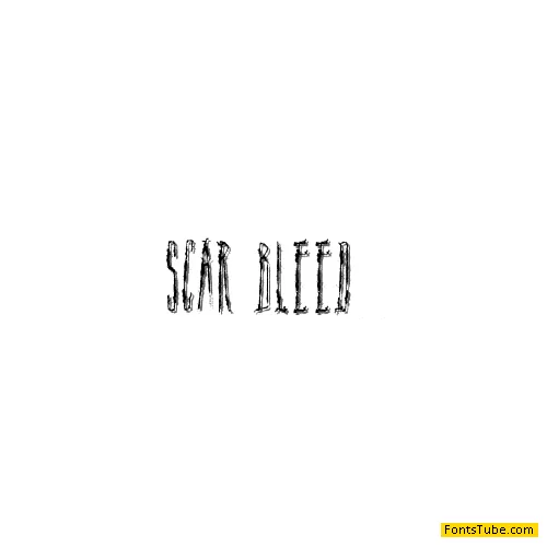 Scar Bleed Font