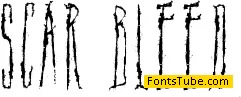 Scar Bleed Font