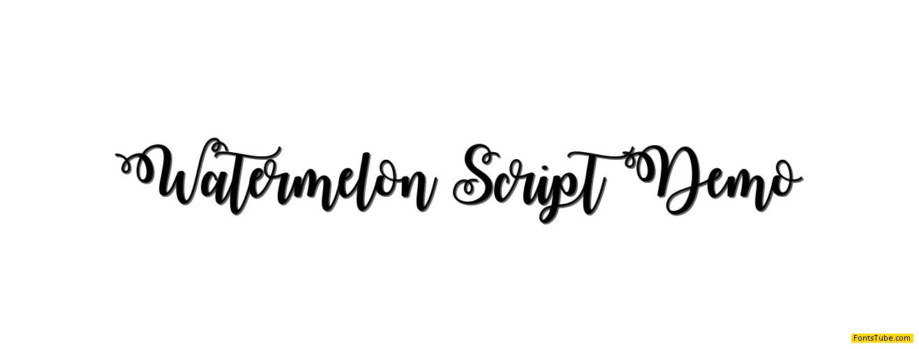 Watermelon Script Demo Font