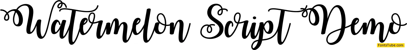Watermelon Script Demo Font