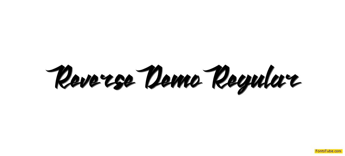 Reverse Demo Font
