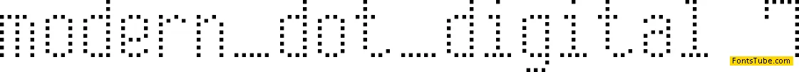 Modern Dot Digital-7 Font