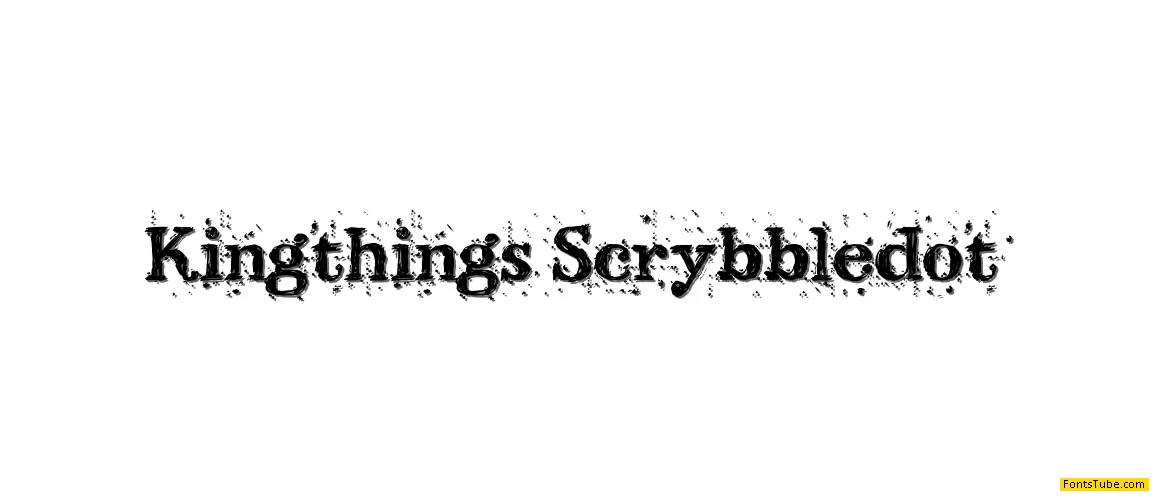 Kingthings Scrybbledot Font