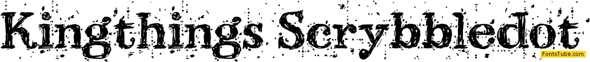 Kingthings Scrybbledot Font