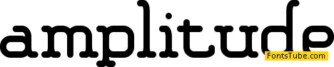 Amplitude BRK Font