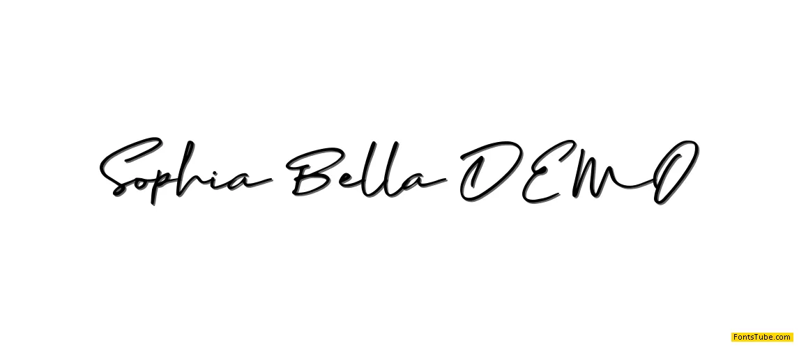 Sophia Bella DEMO Font