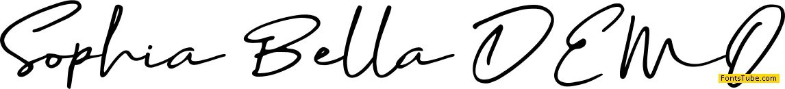Sophia Bella DEMO Font