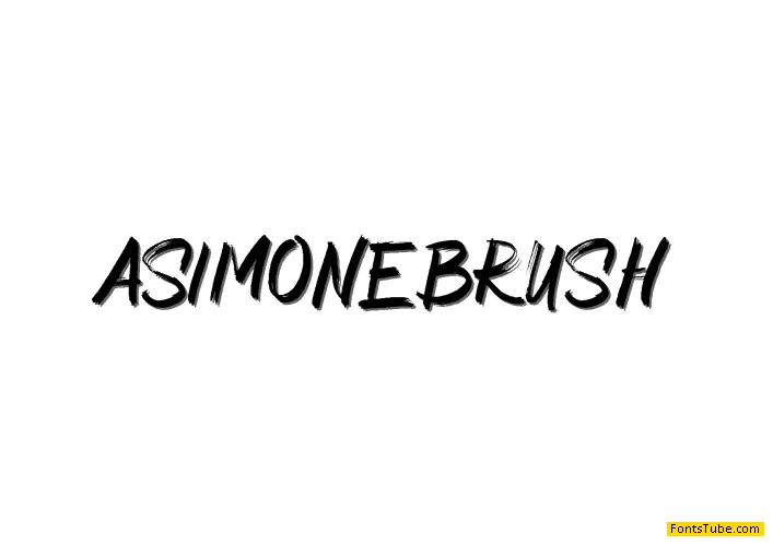 Asimone Brush Font