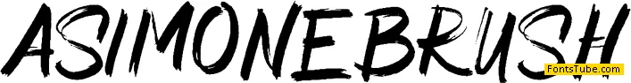 Asimone Brush Font
