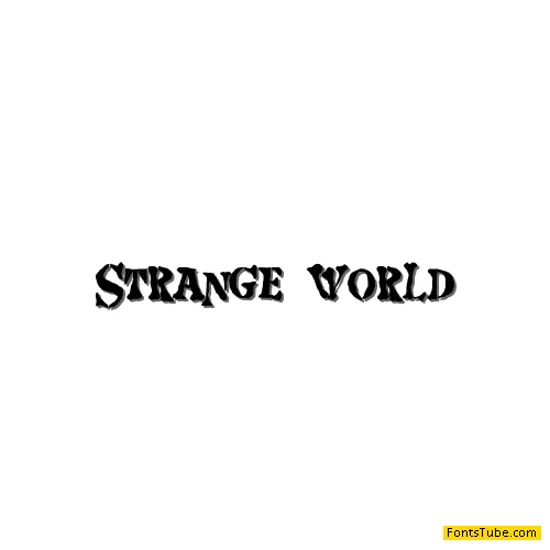 Strange world Font