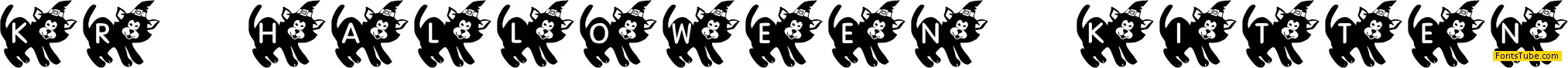 KR Halloween Kitten Font