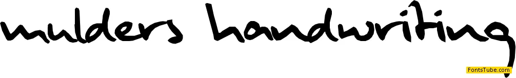 Mulder's Handwriting Font