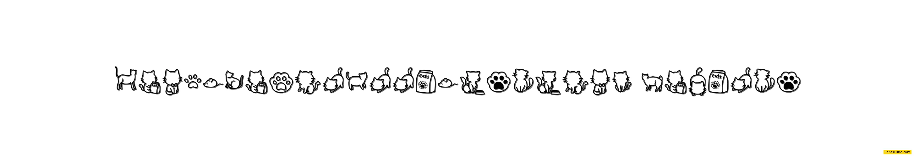 Meows Nepil Illustration Font