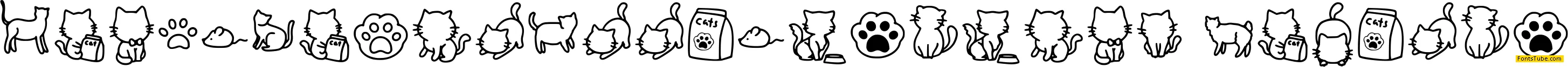 Meows Nepil Illustration Font