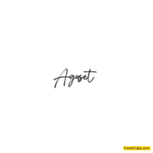 Aguset Font