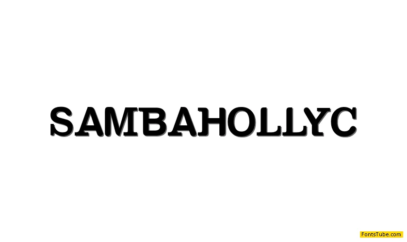 SAMBAHOLLYC Font