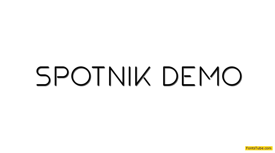 SPOTNIK demo Font