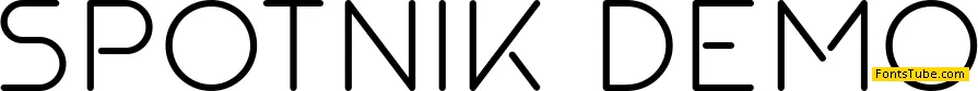 SPOTNIK demo Font